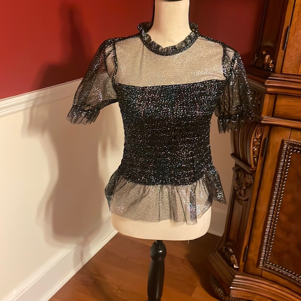 Sparkles black top